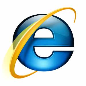 Internet explorer logo.