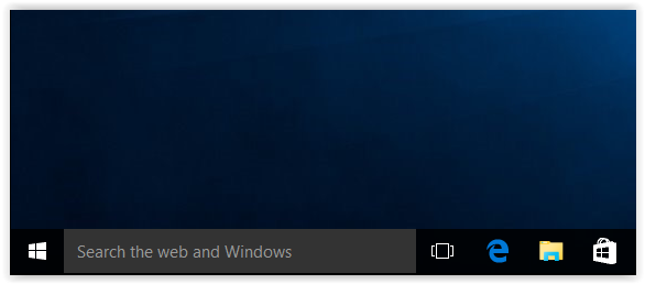 Start menu button of windows 10