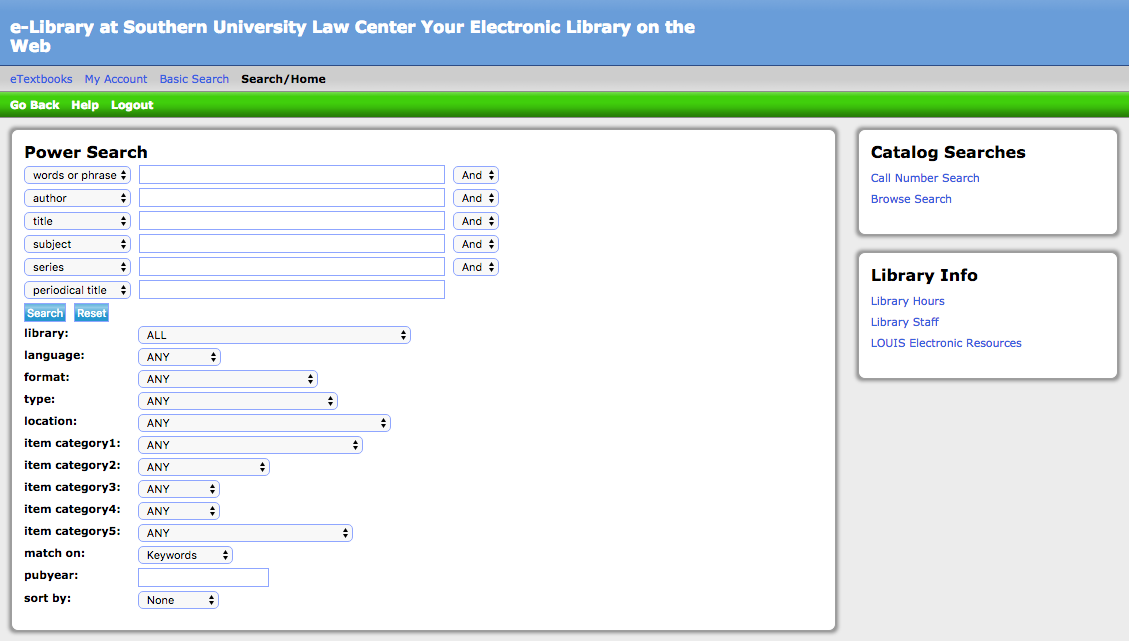 Southern University Law Library