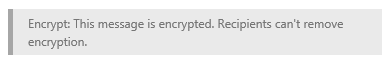 The encrypt banner is displayed.