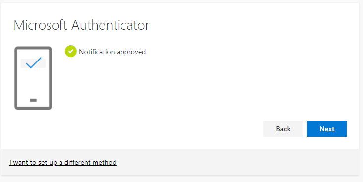 when you confirm the login, you will have successfully connected the authenticator