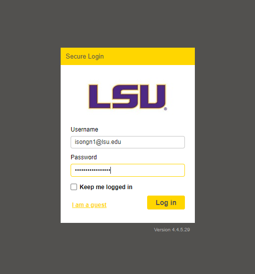 print dot LSU dot E D U login